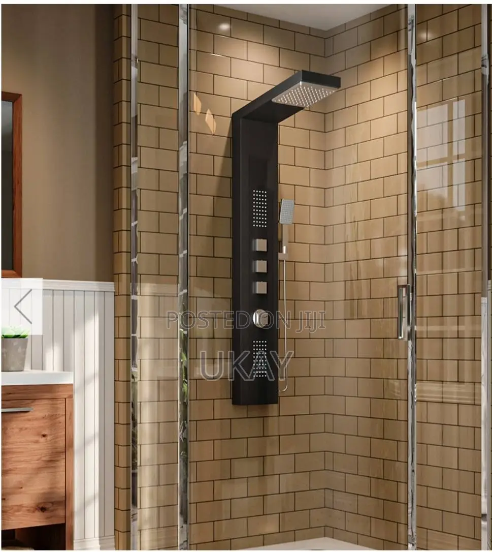 Bathroom Exposed Rainfall Shower Panel Tower