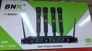 BNK Wireless Microphone System. Bk 8400 UHF 4 Channel