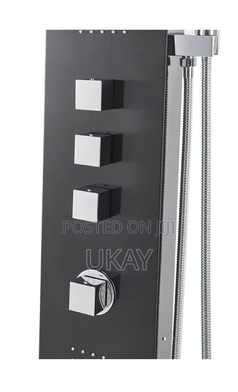 Bathroom Exposed Rainfall Shower Panel Tower