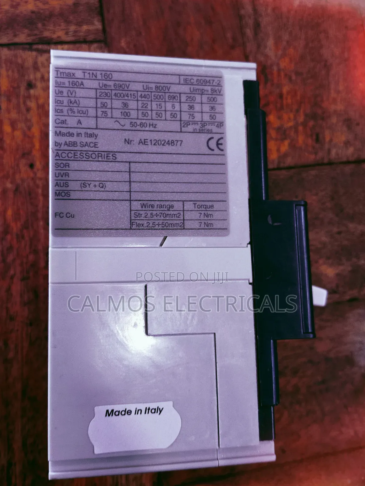 3pole McCb 160a