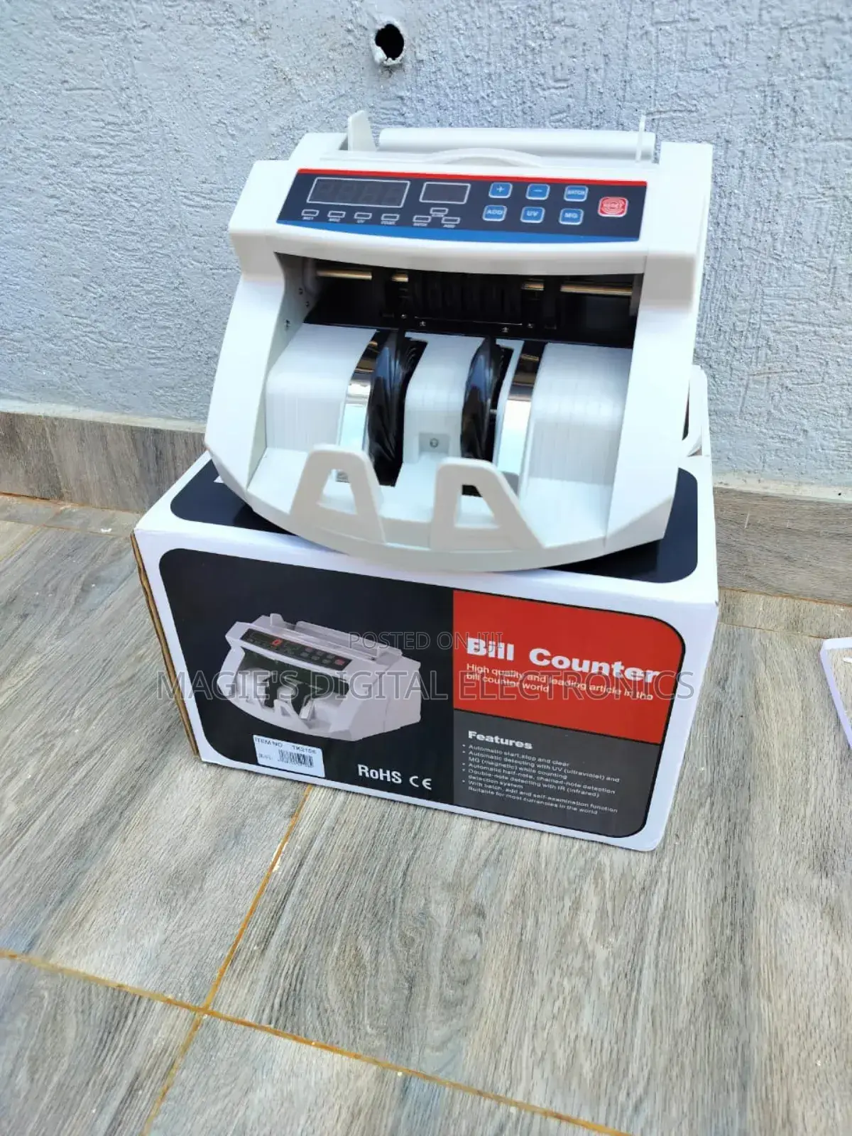 Bill Counter Machine Red