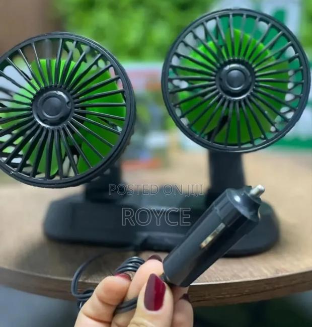 2 Speed Double Headed Vehicle Fan - thumbnail 2
