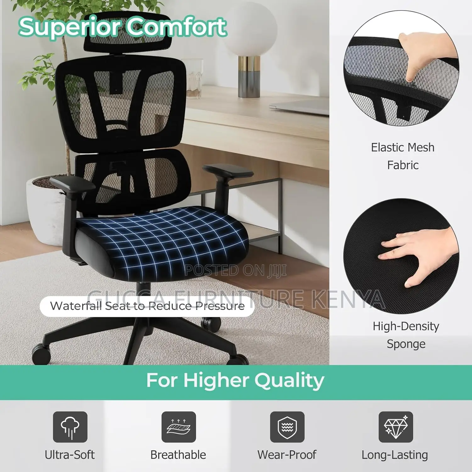 Office Chairs: Big Swivel Orthopedic Task Chair Home Office