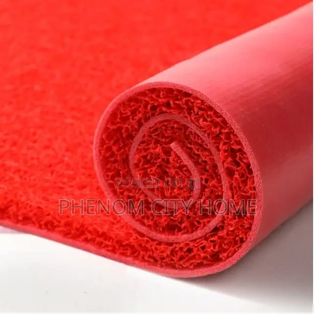 Red and Black PVC Quality Doormats for Offices