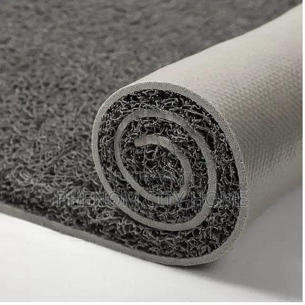 Grey and Blue PVC Commercial Doormats