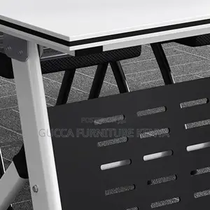 Office Tables: Modern Foldable Rectangle Collaboration Table