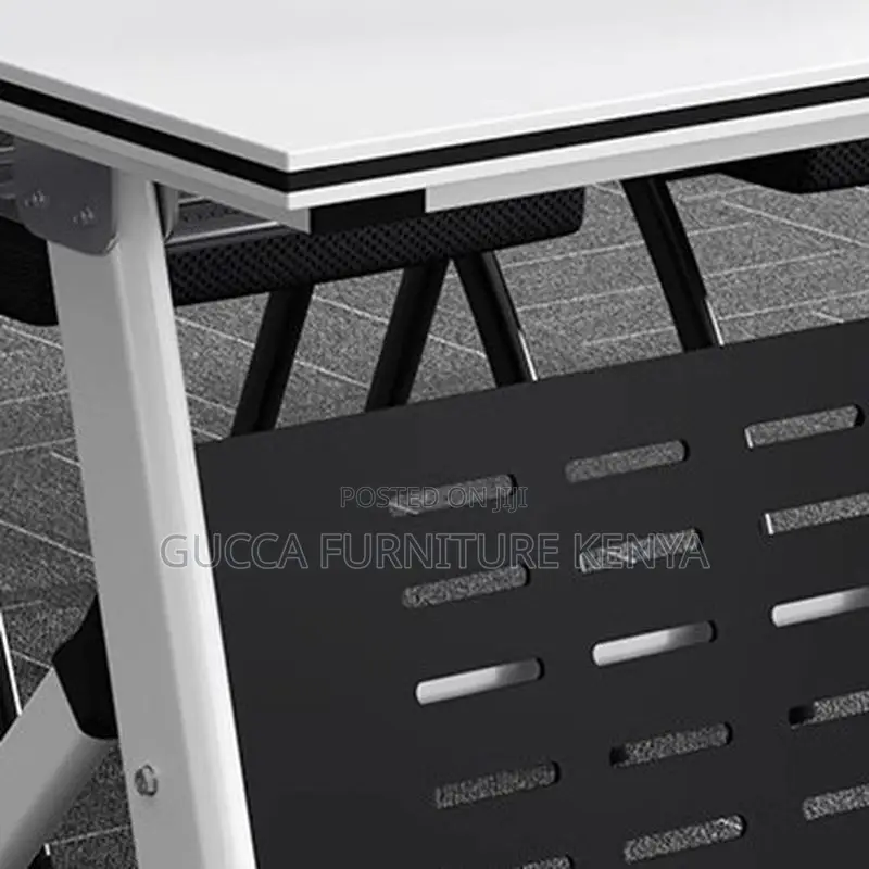 Office Tables: Modern Foldable Rectangle Collaboration Table