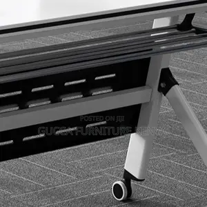 Office Tables: Modern Foldable Rectangle Collaboration Table