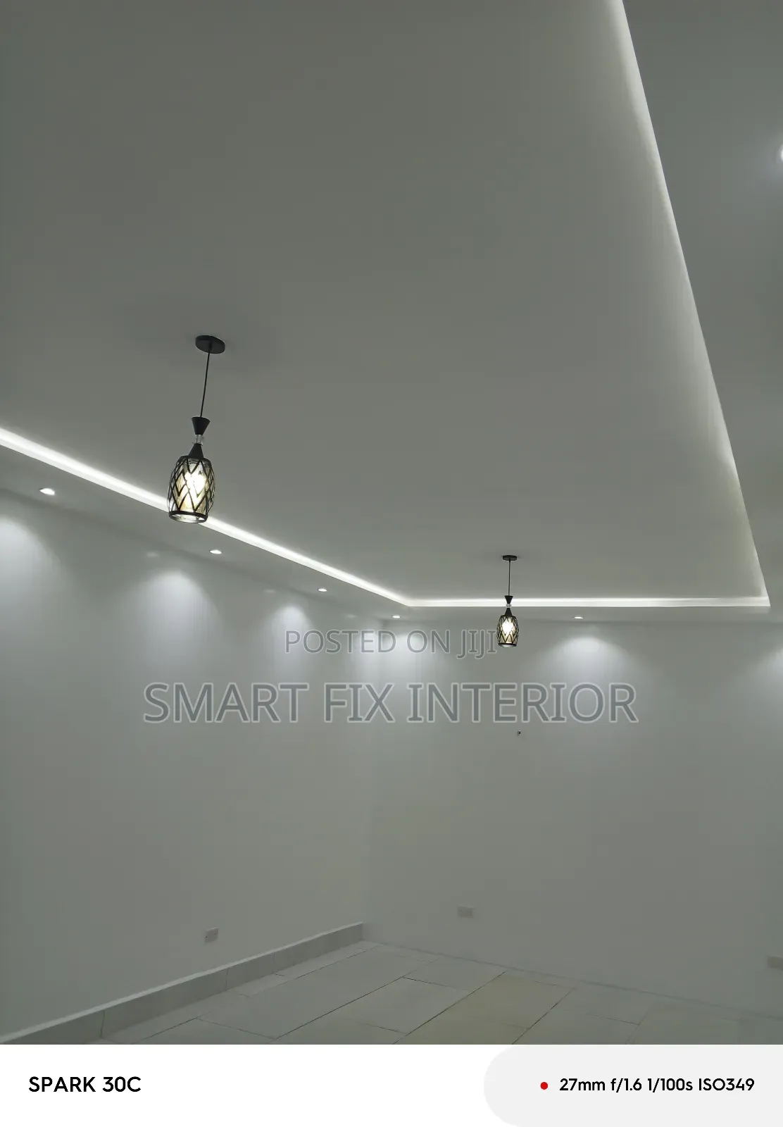 Gypsum Ceilings/Office Partitioning/Snake And Down Light