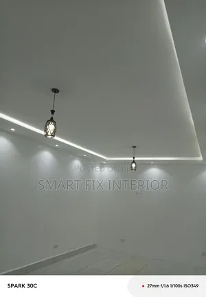 Gypsum Ceilings/Office Partitioning/Snake And Down Light