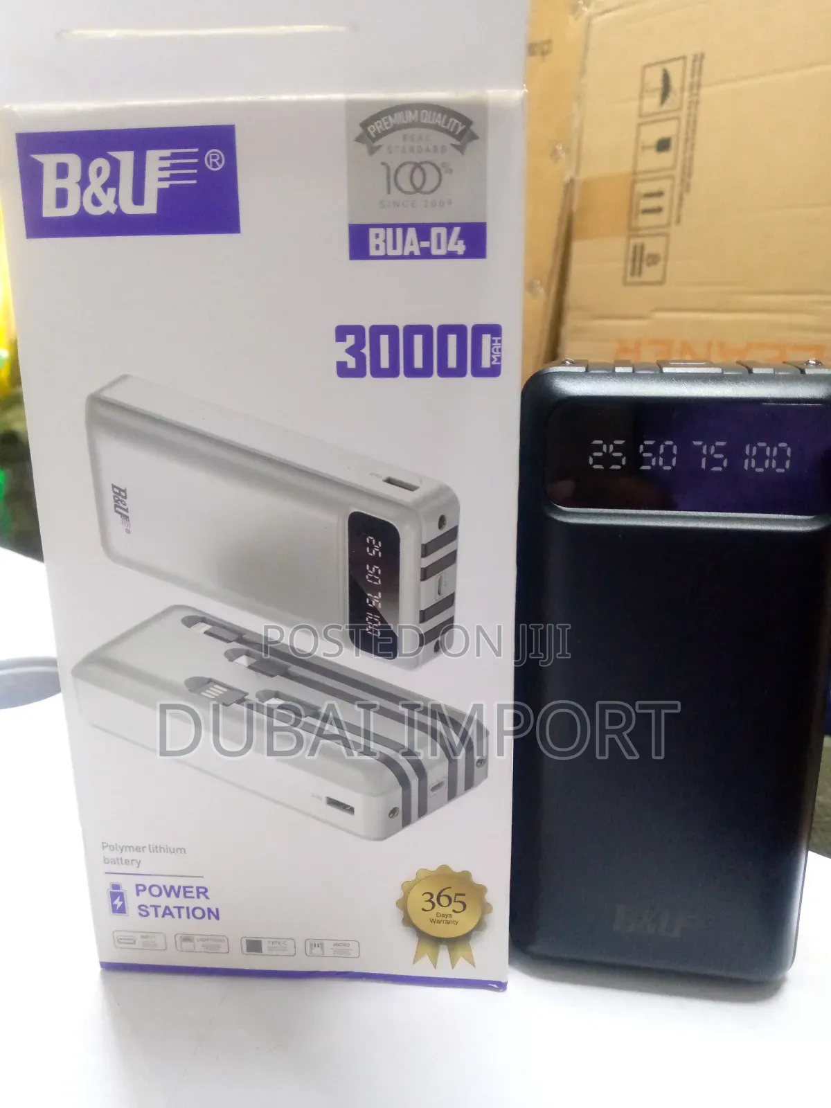 30000amh Power Bank With Cables