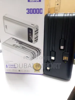 30000amh Power Bank With Cables