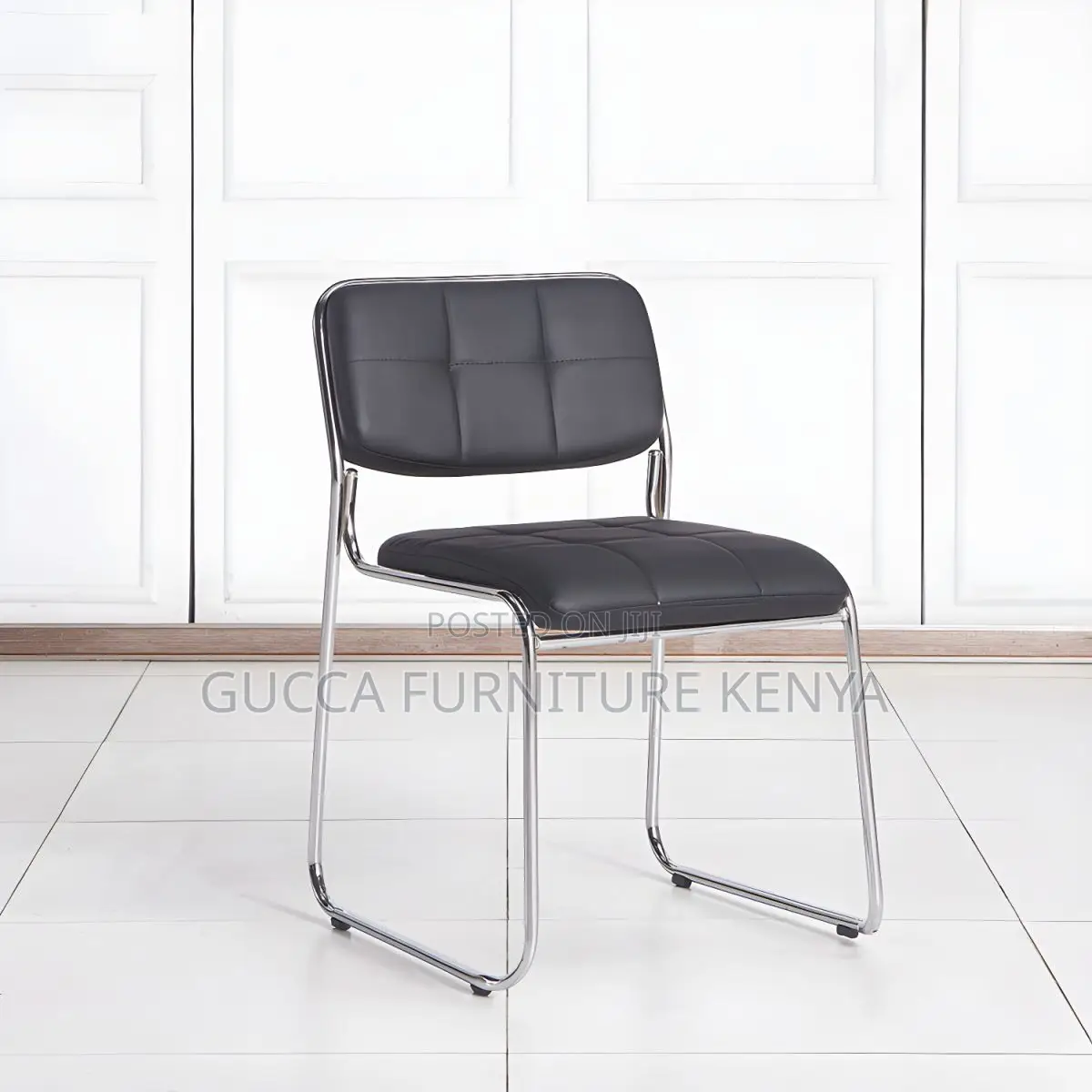 Office Chairs: Non-Wheeled Modern Chrome Event Chair
