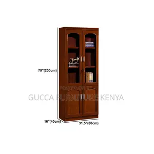 Cabinets:Brown Engineered Wood Vertical Shelf Bookcase