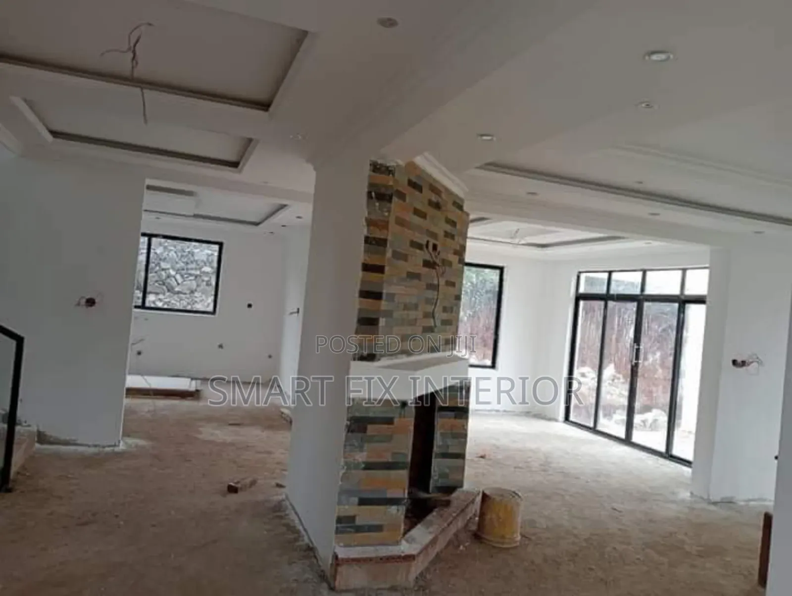 Gypsum Ceilings/Office Partitioning/Snake And Down Light