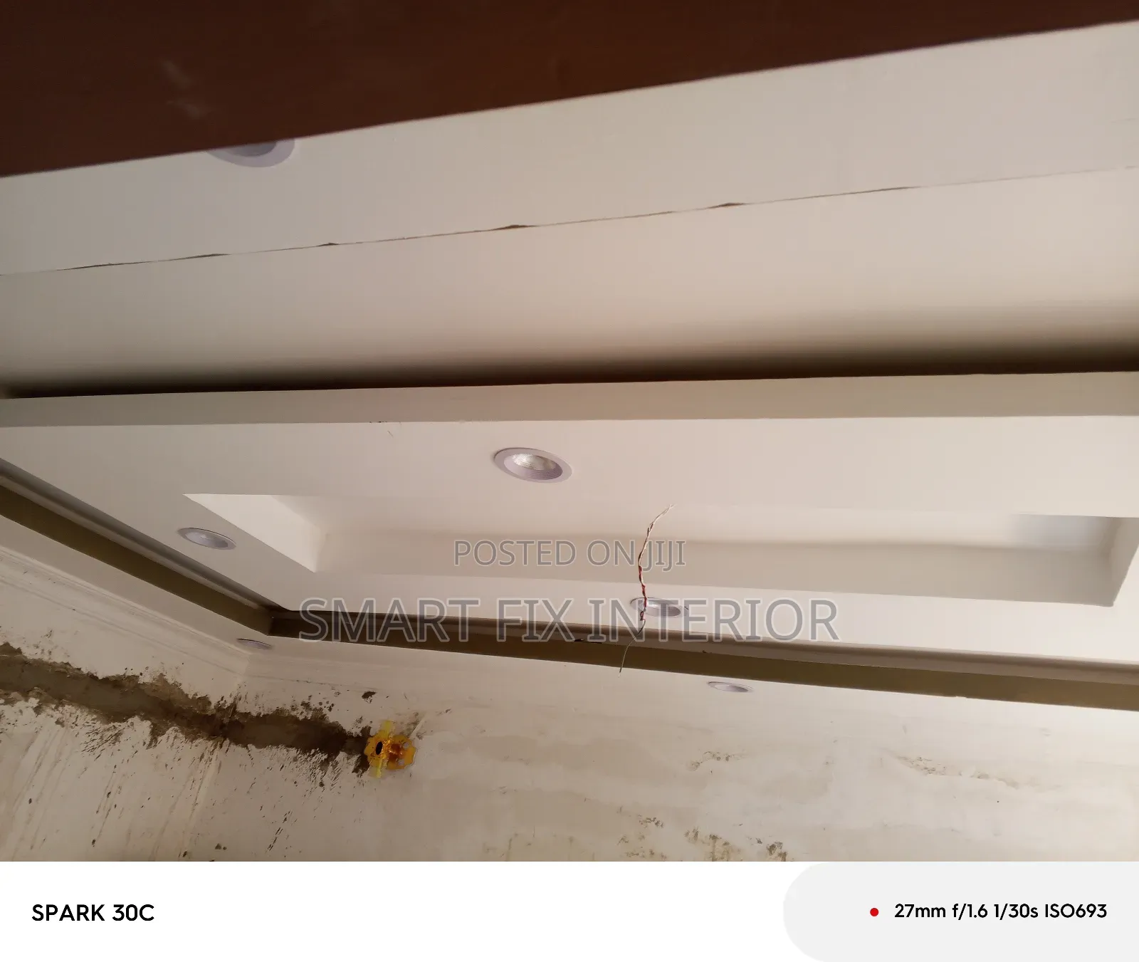 Gypsum Ceilings/Office Partitioning/Snake And Down Light