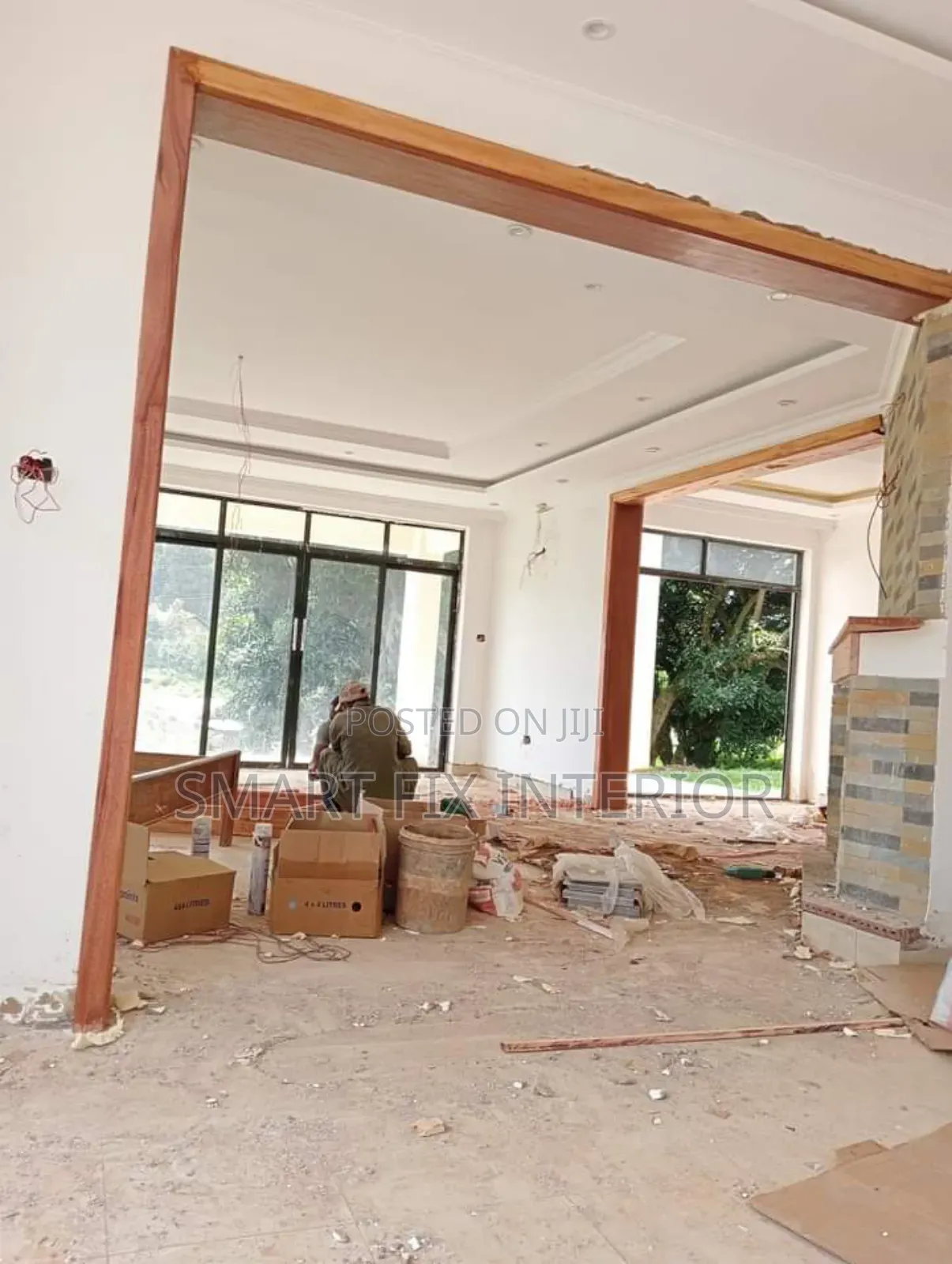 Gypsum Ceilings/Office Partitioning/Snake And Down Light