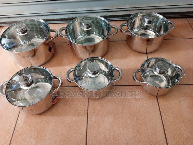 Edenberg Stainless Steel Sufuria/ 12pc Induction Sufuria - thumbnail 3