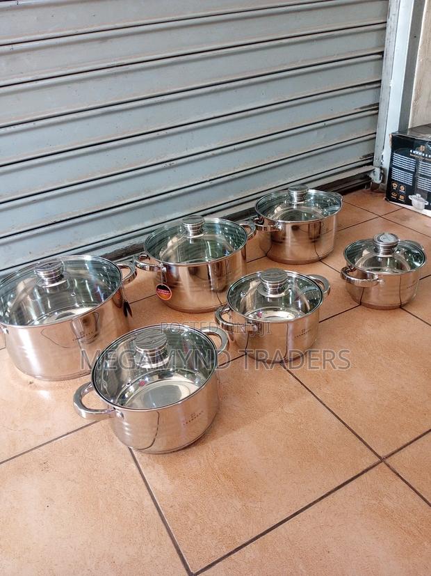Edenberg Stainless Steel Sufuria/ 12pc Induction Sufuria - thumbnail 4