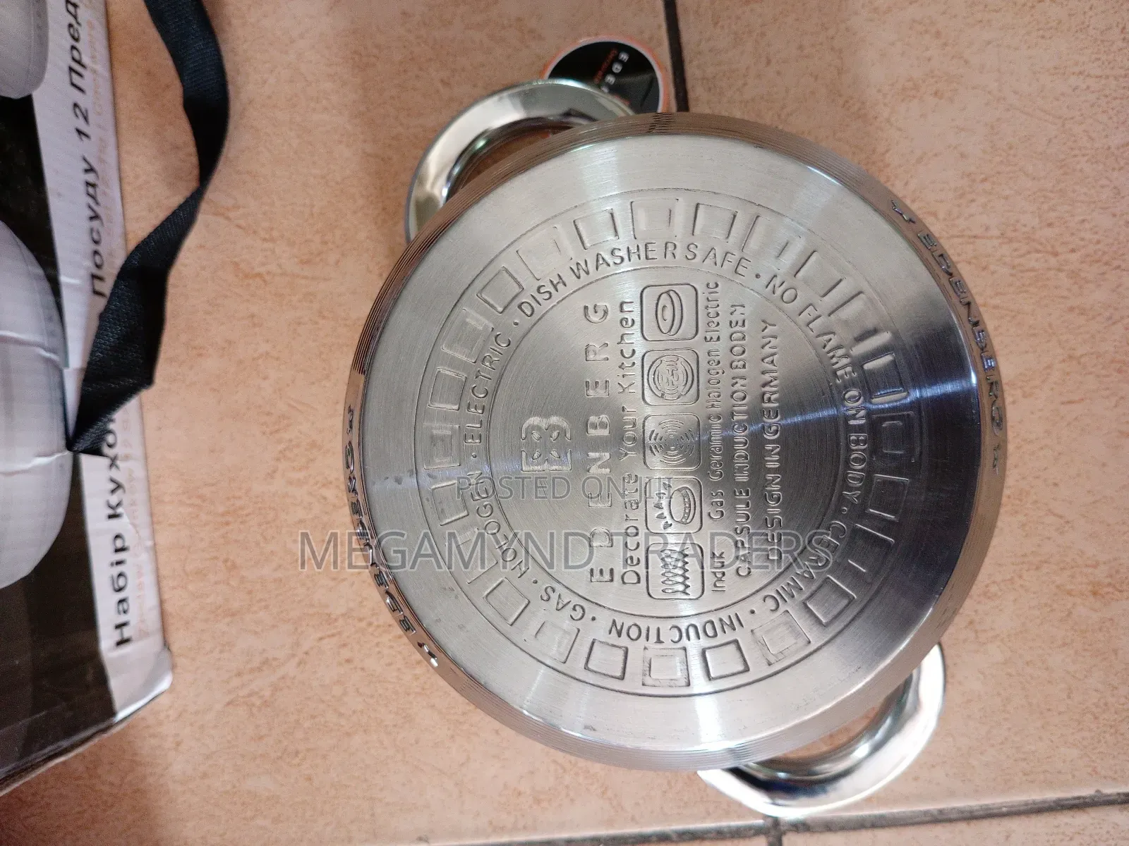 Edenberg Stainless Steel Sufuria/ 12pc Induction Sufuria