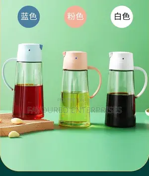 Glass Oil Can 630ml Unique