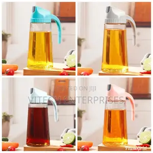 Glass Oil Can 600ml Unique