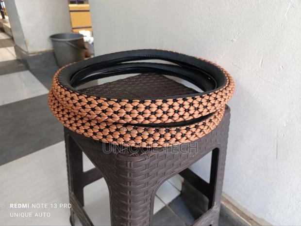 Premium Thread Design Steering Cover - main view