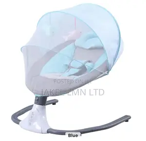 Electric Bluetooth Blue Baby Swing, With a Remote