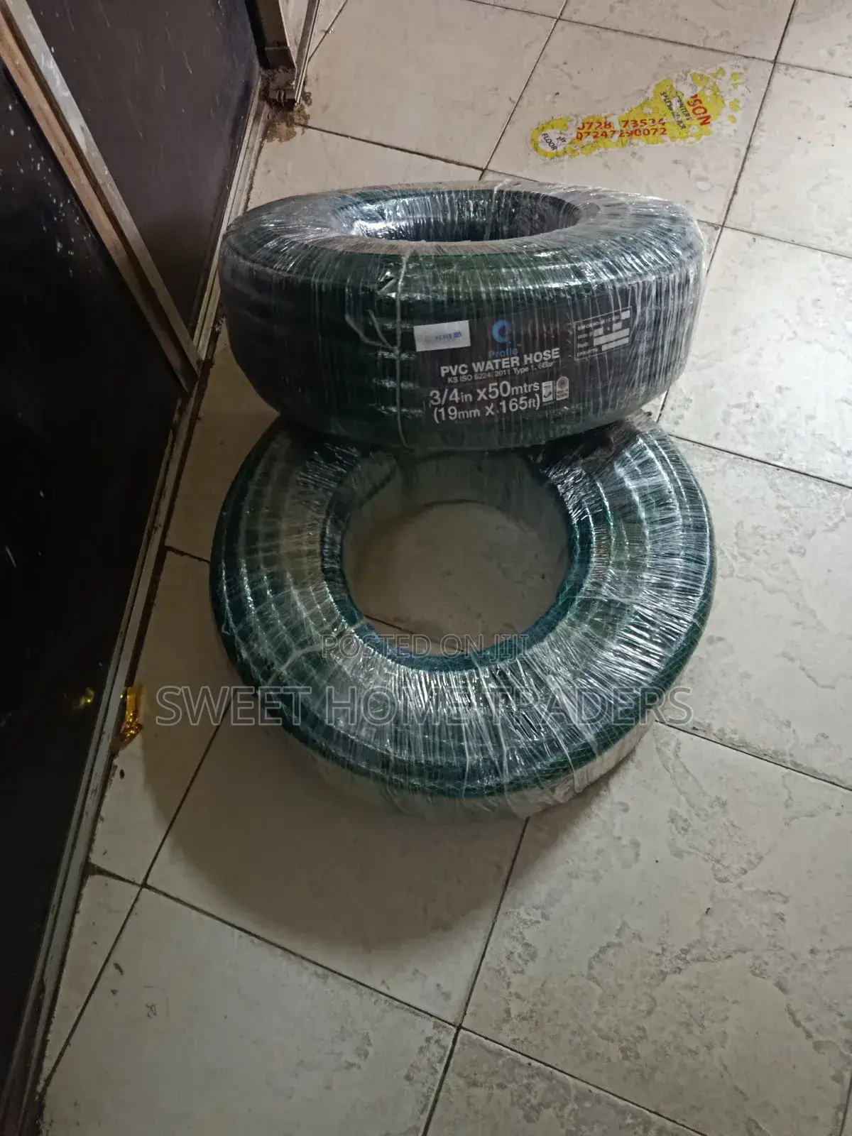 3⁄4*50m Braided Hose Pipe Green 
