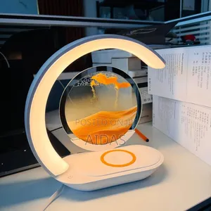 Night Light Sand Painting Border Desk Lamp