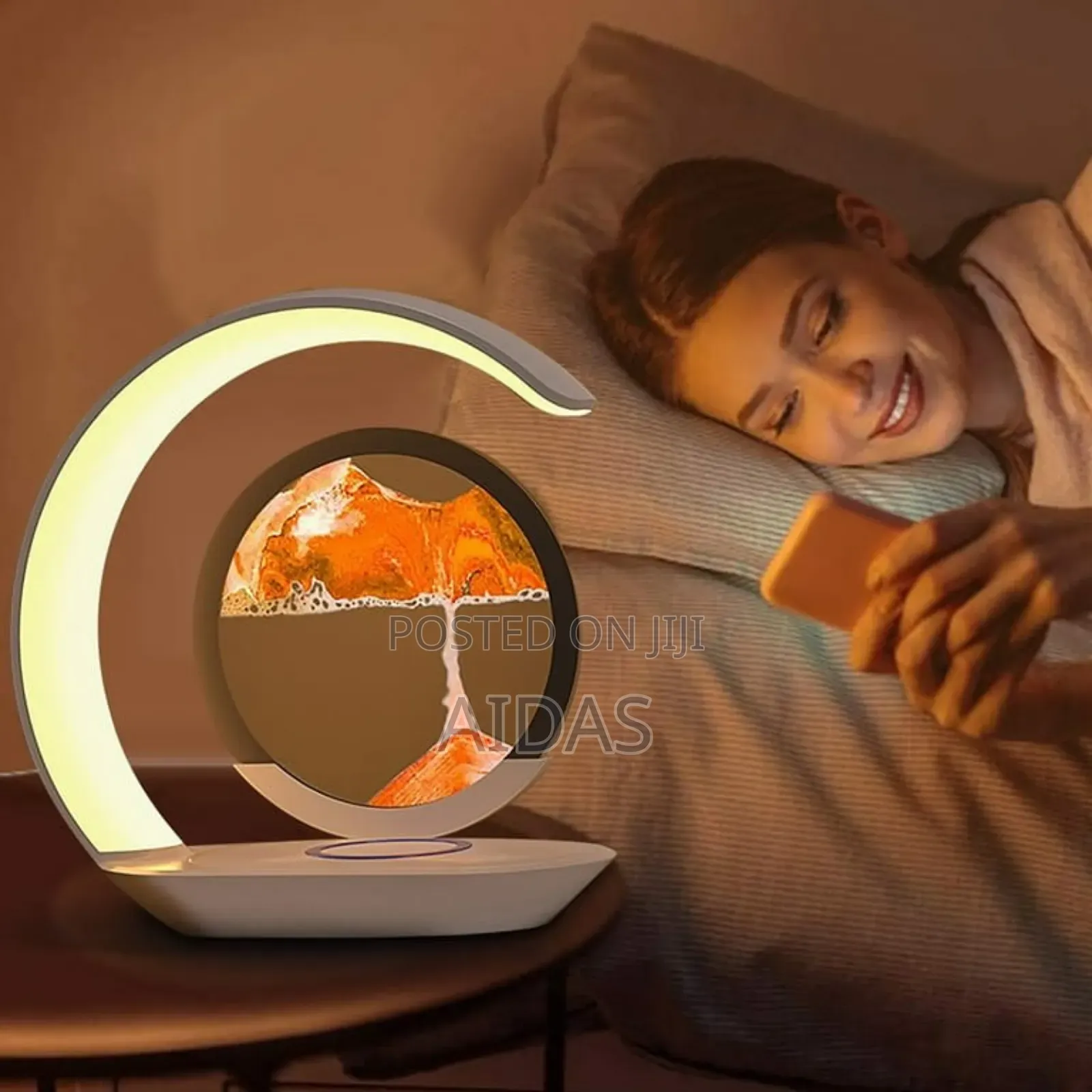 Night Light Sand Painting Border Desk Lamp