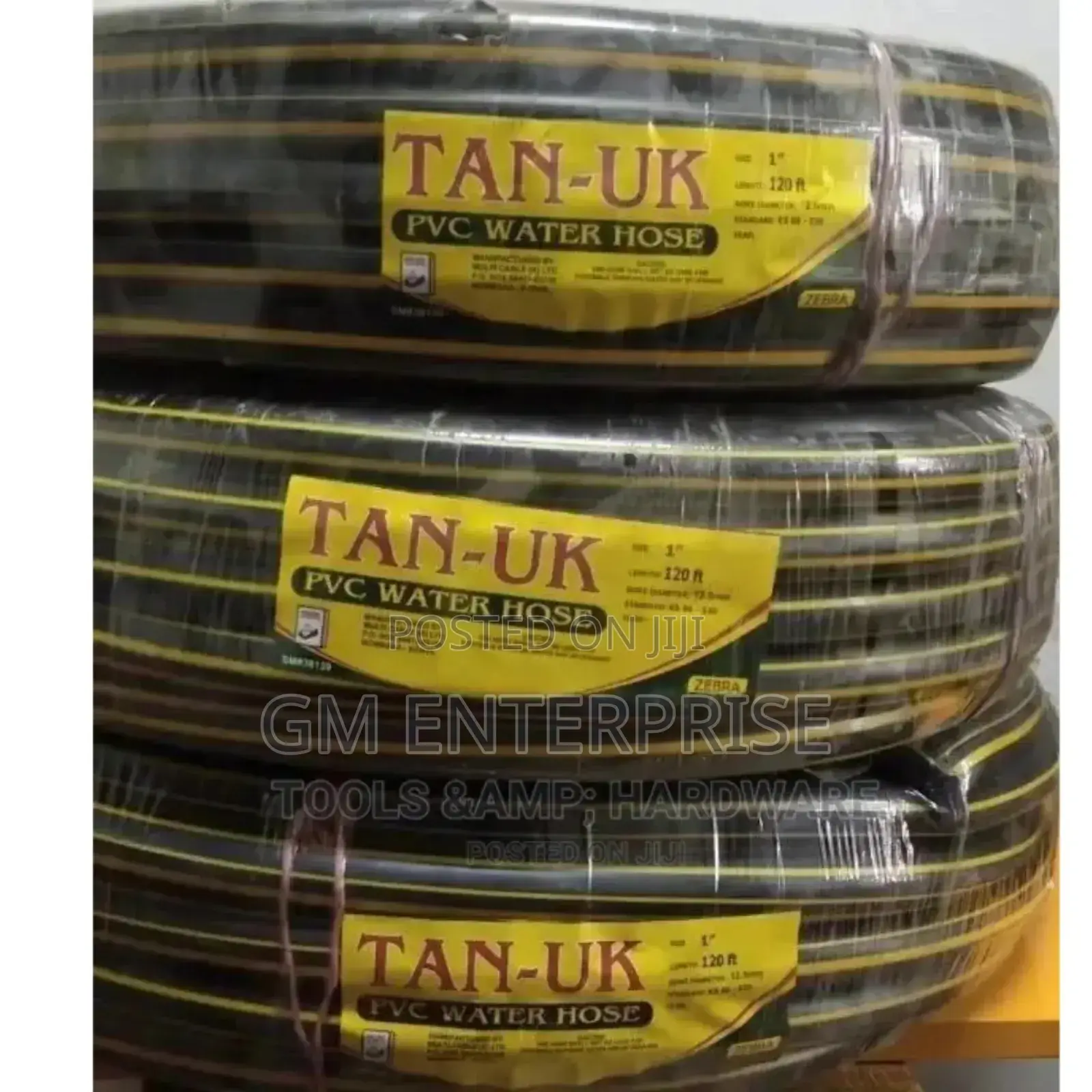 1"*120 Tan UK Zebra Hose Pipe