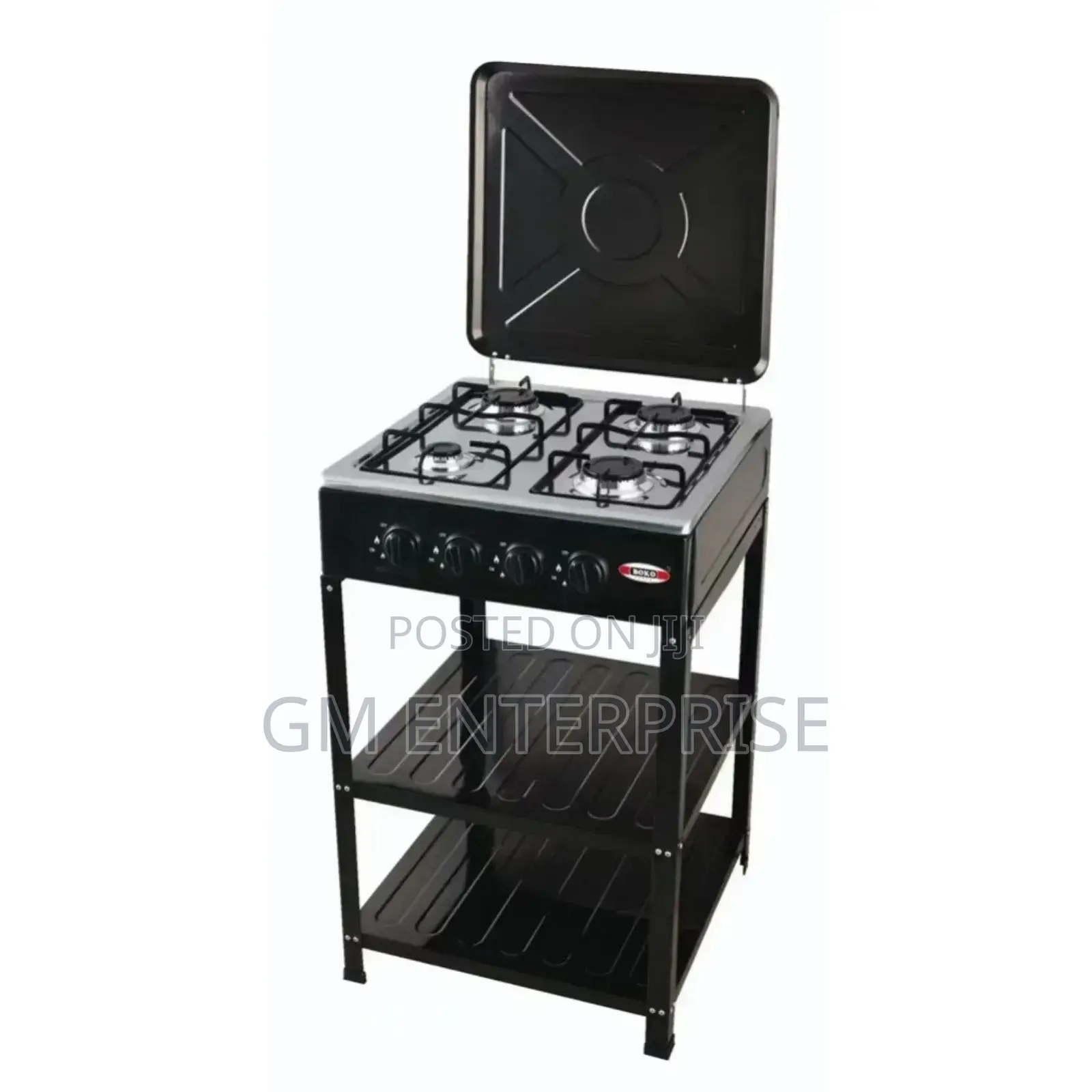 Gas Cooker Floor Standing With Four Banner