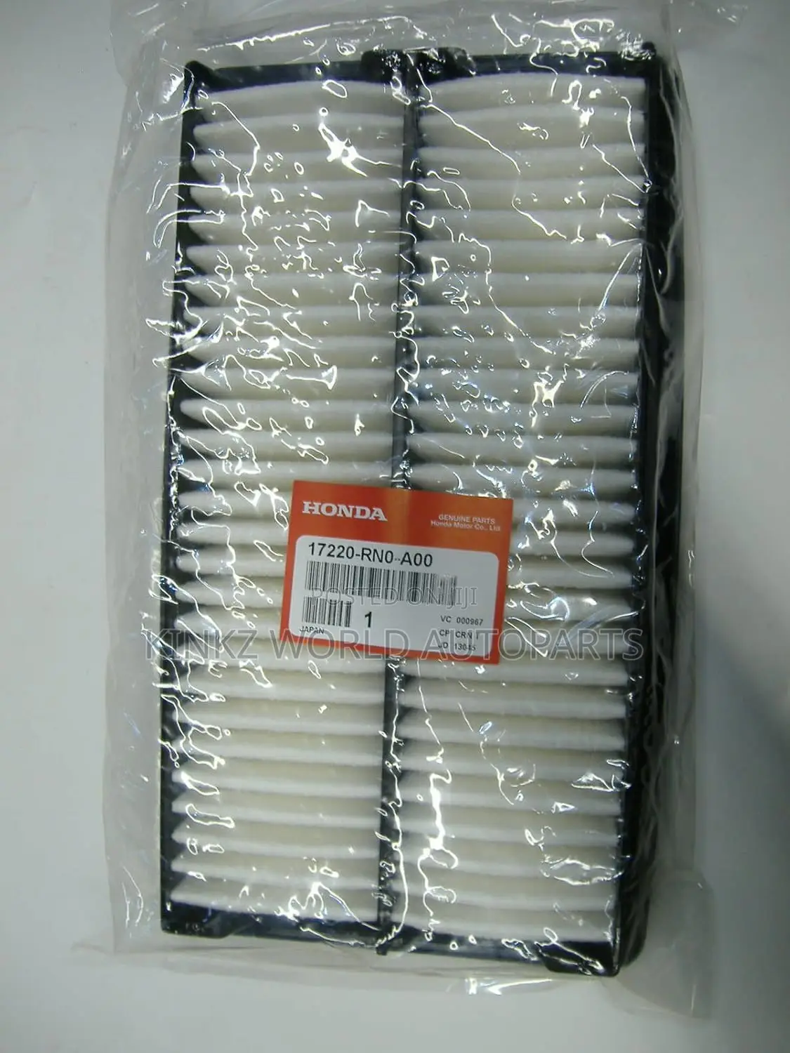 Genuine Honda Vezel Engine Air Filter Element 17220-5r0-008