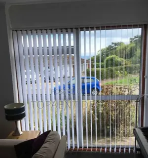 House Living Room White Vertical Curtain Blinds