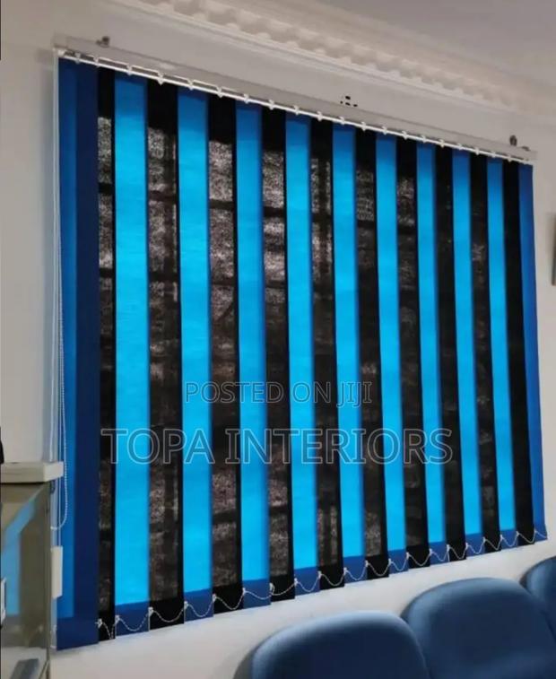 Louvred Vertical Office Curtains for Office and Home Blinds