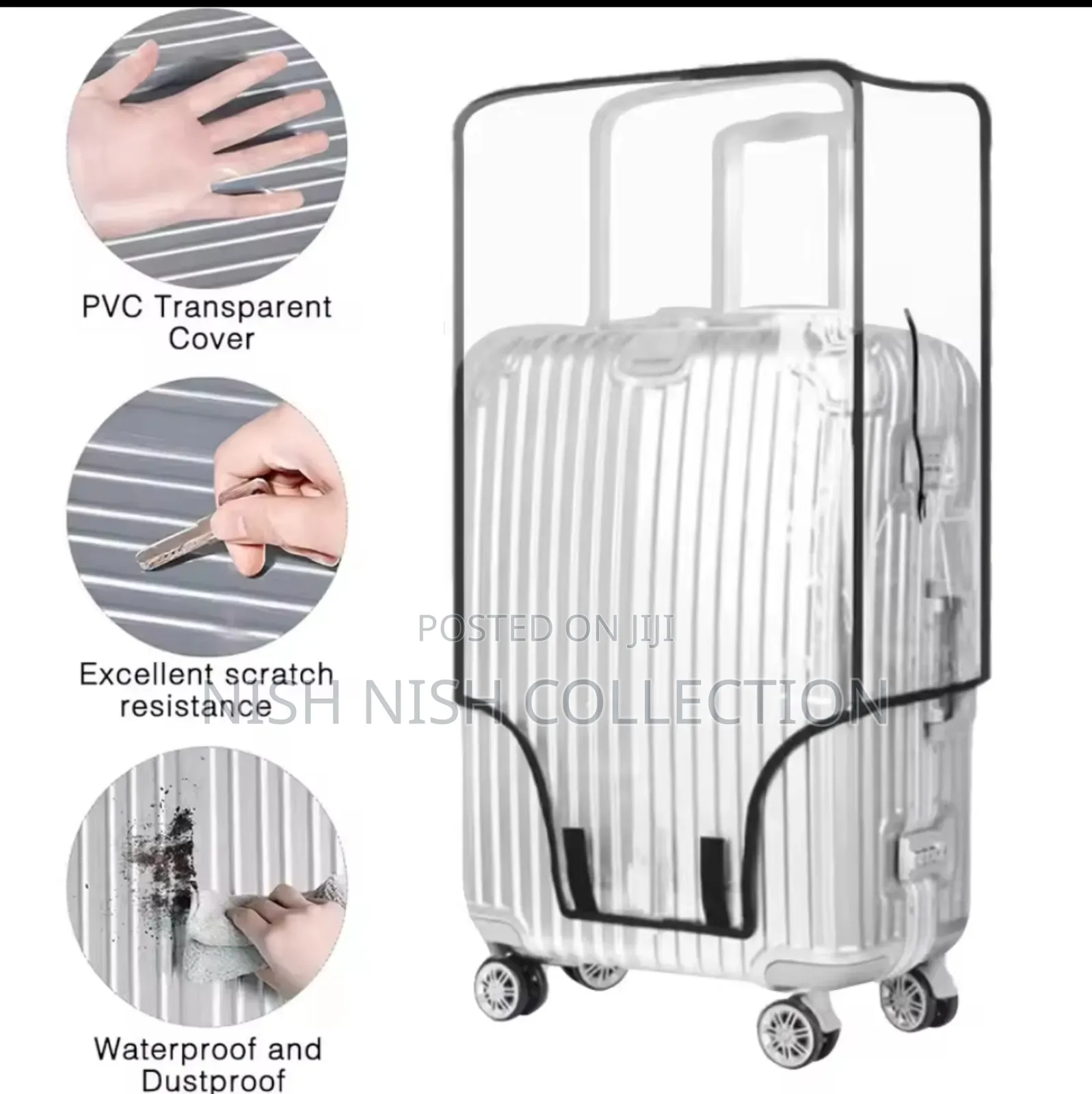 Transparent Luggage Suitcase Protective Cover