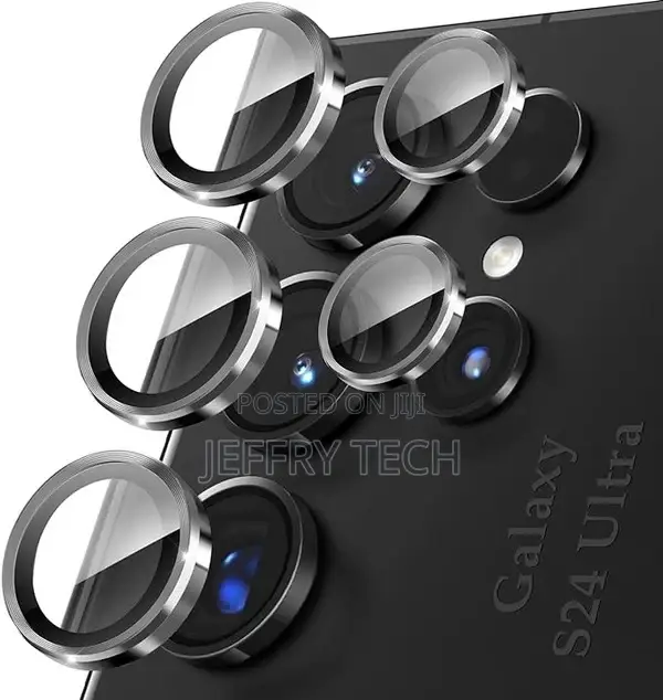Samsung S24 Ultra Camera Lens Glass Protector Wh Metal Frame