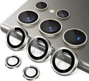 Samsung S24 Ultra Camera Lens Glass Protector Wh Metal Frame