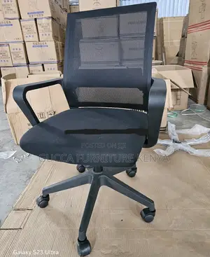 Office Chairs:Mid Back Ergonomic Mesh Ventilated Chair