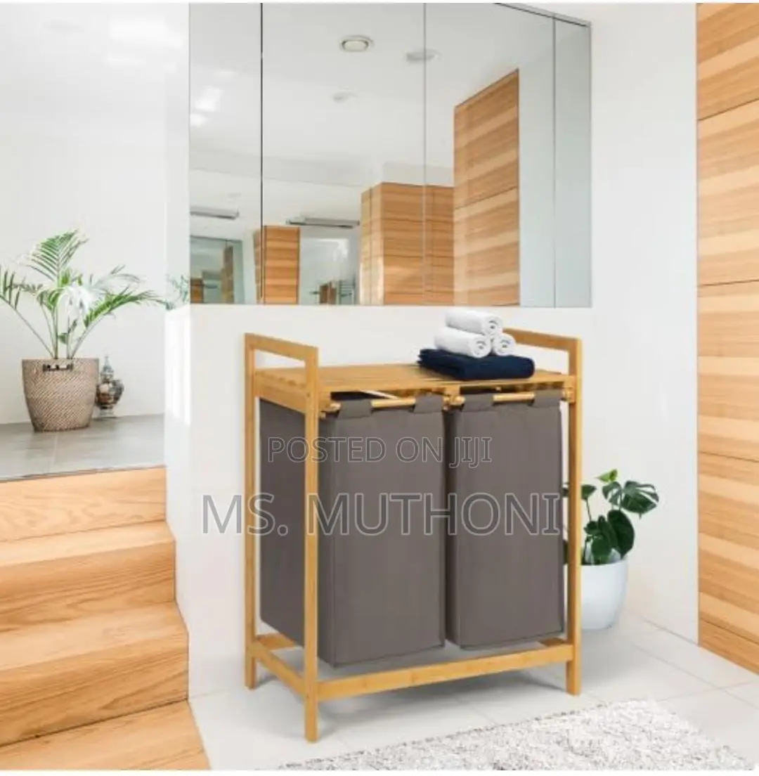 *2 in 1bamboo Laundry Basket*