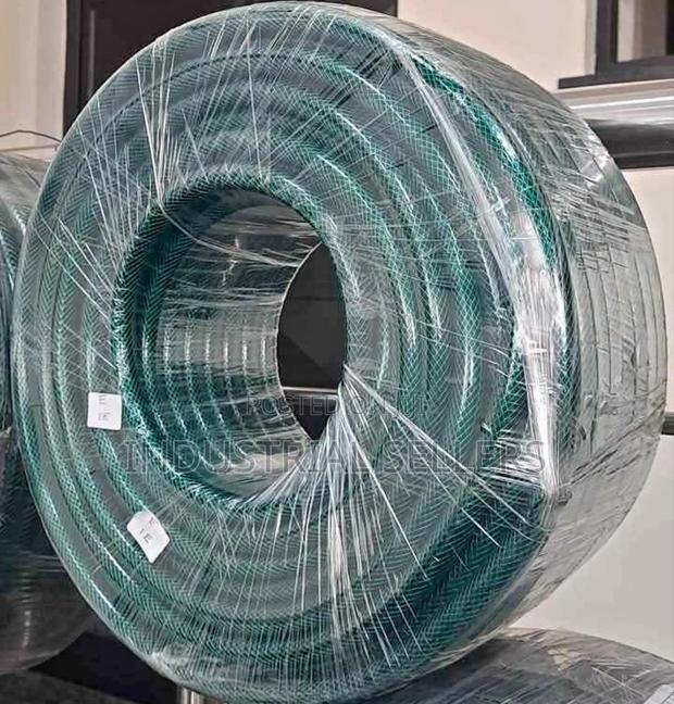 Heavy Duty Green Braided Hose Pipe 1" 50m