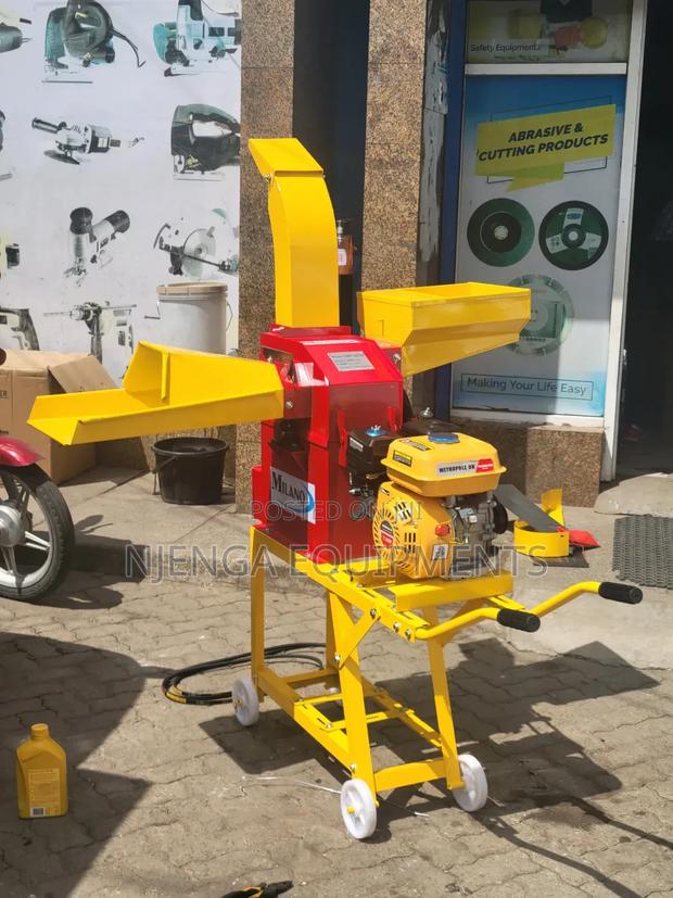 Petrol Powered Animal Feed Chopper Machine
