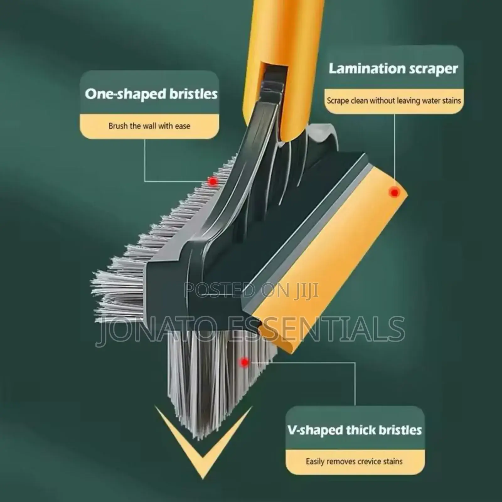 V-Shaped Floor Brush Scrubber