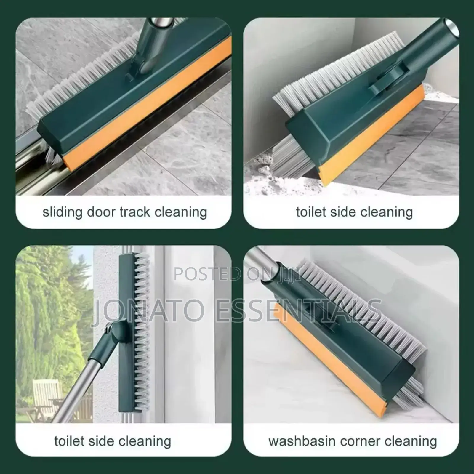 V-Shaped Floor Brush Scrubber