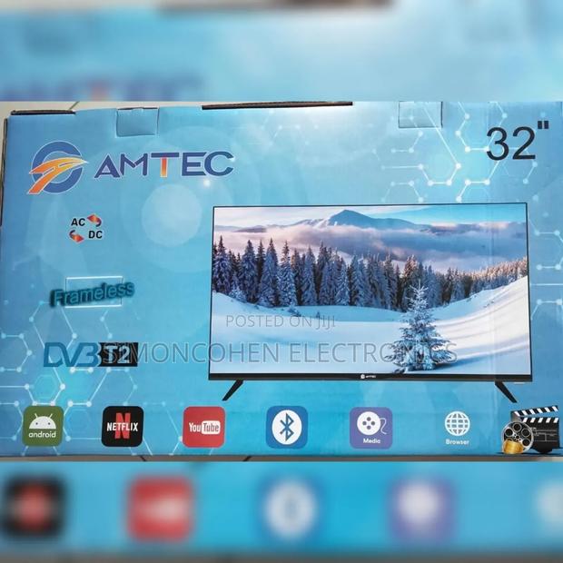 Amtec 32" Smart Android Frameless With Bluetooth Ac/Dc - main view