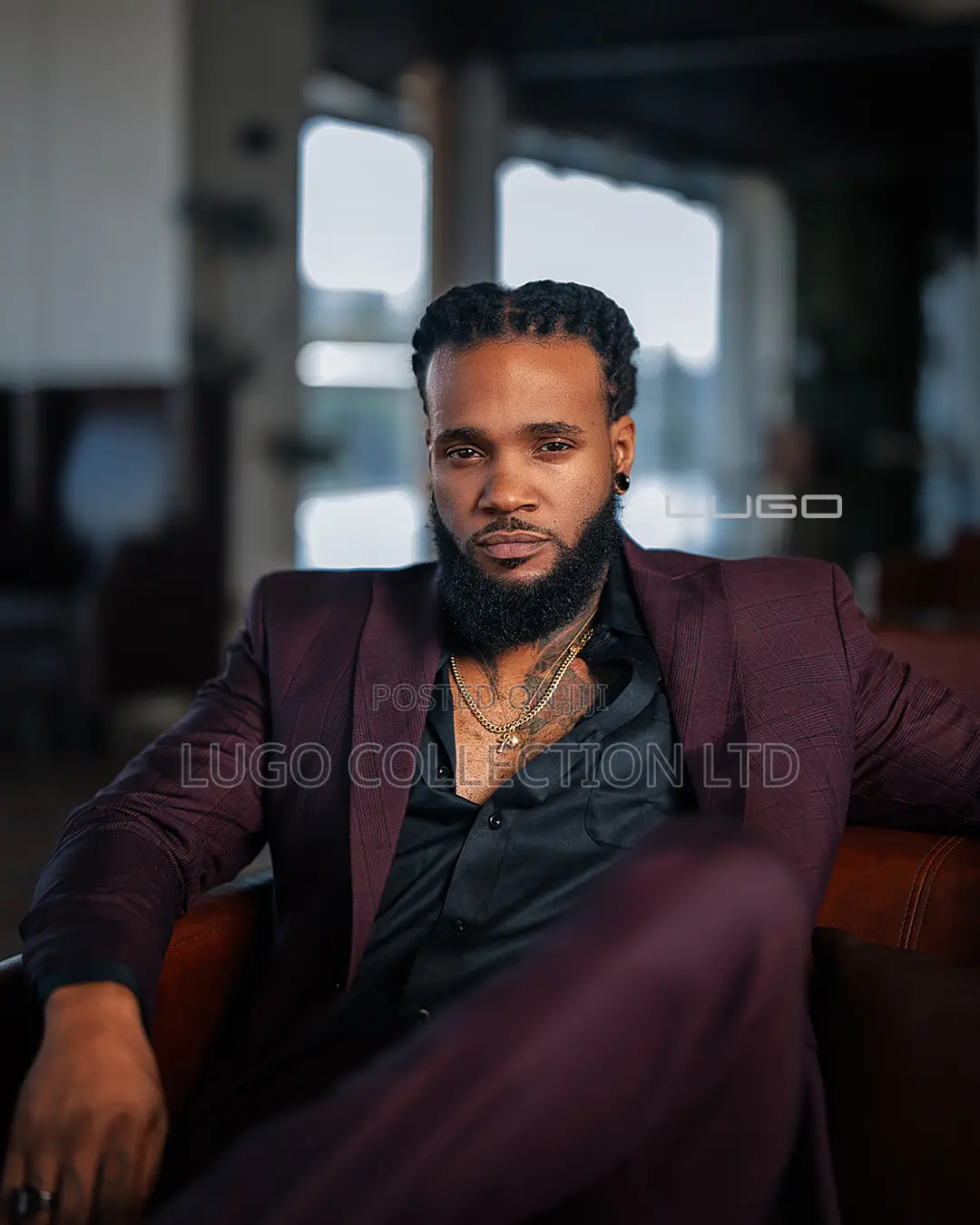 Men Suits Burgundy Slim Fit Suit