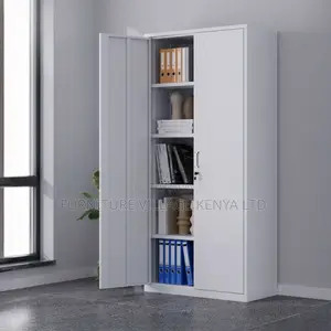 Office Metal Cabinets; 2-Door Steel Lockable Cabinet