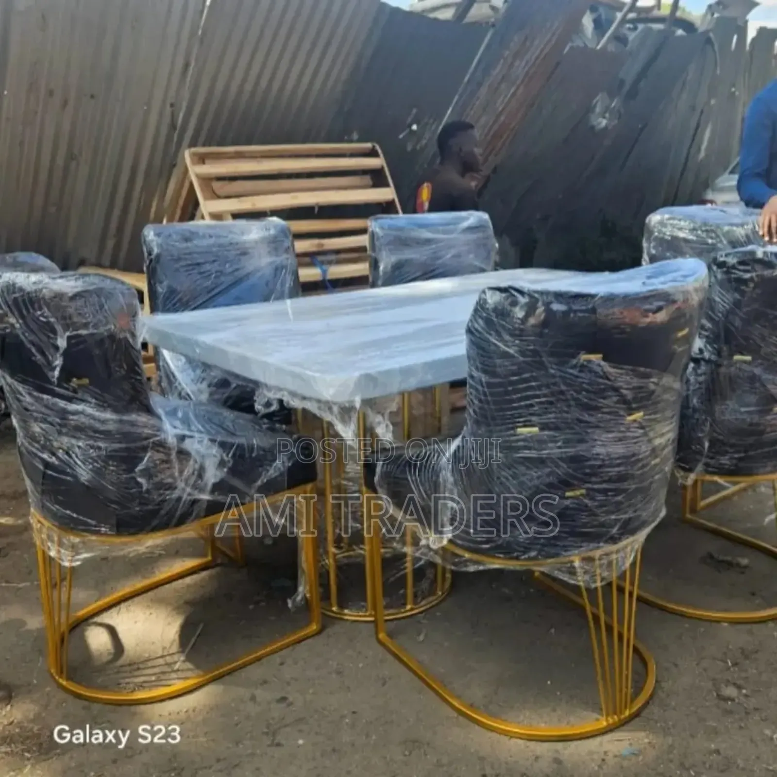 Black Golden Dining Set