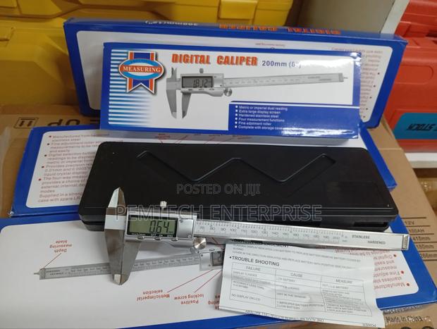 8" Digital Stainless Steel Vernier Caliper - thumbnail 3